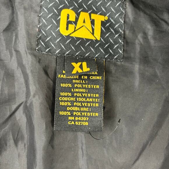 CAT Caterpillar Softshell Hooded Jacket Pockets Lined Black Men's Size XL - Picture 3 of 12